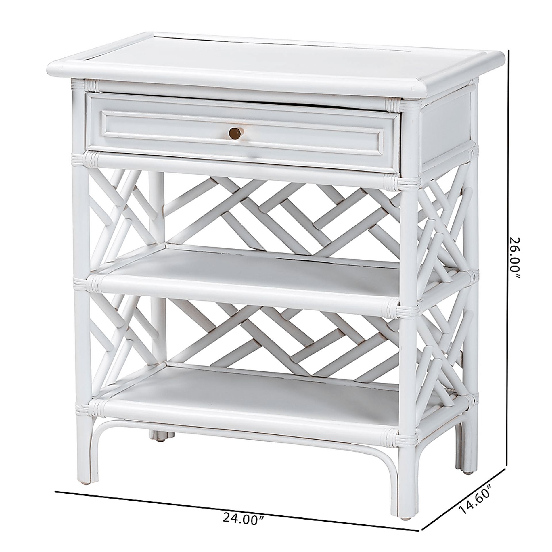 Hogpoly White Nightstand - Image 8