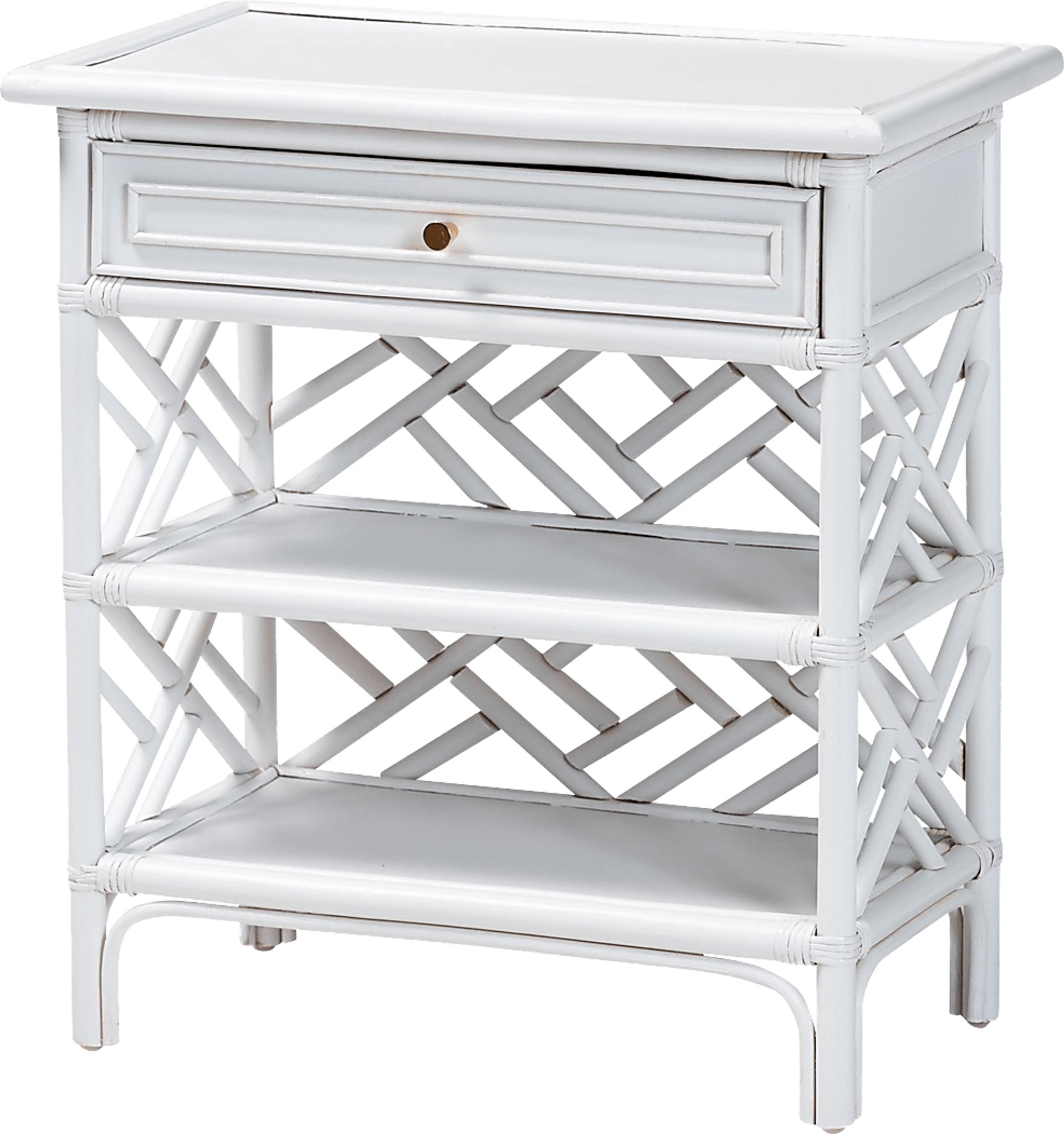 Hogpoly White Nightstand - Image 1