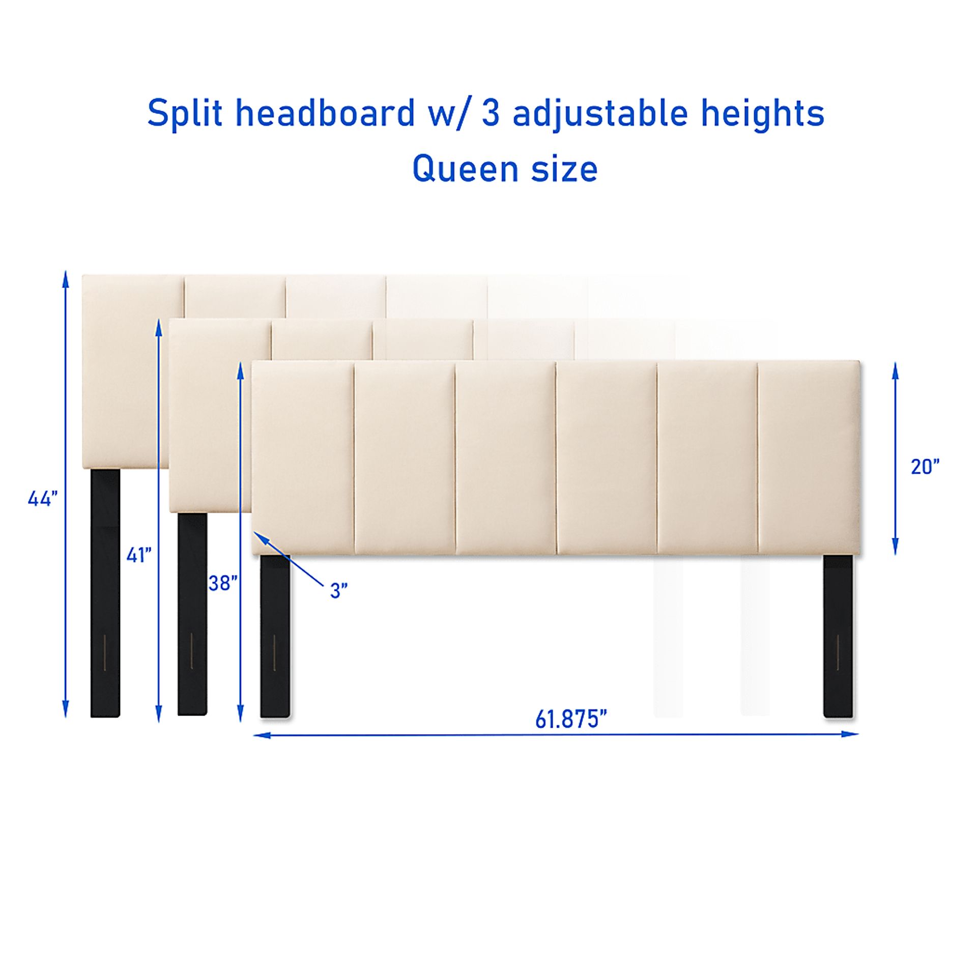 Hokuao Beige Queen Headboard - Image 3