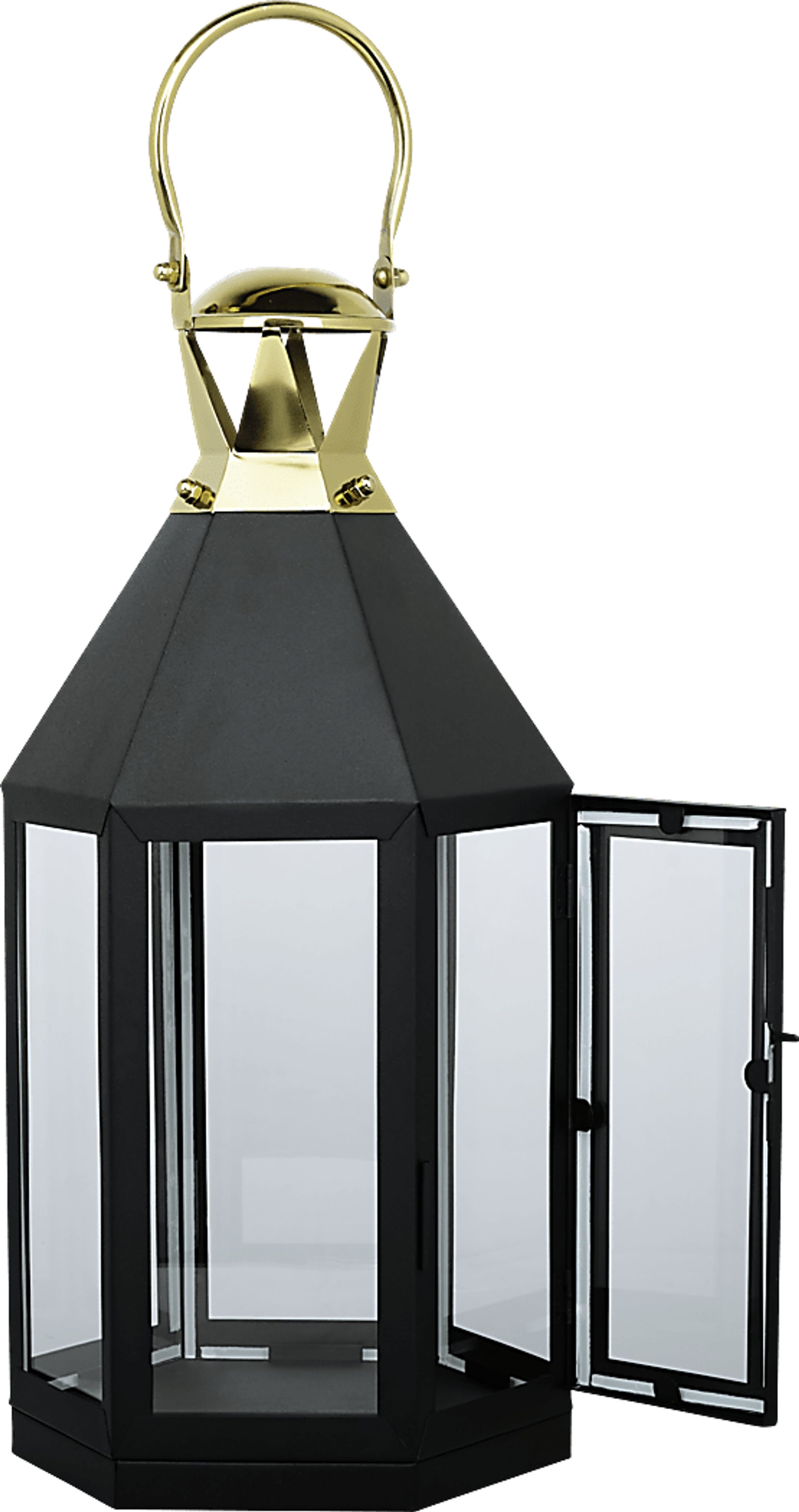 Holbeck Black Medium Indoor/Outdoor Lantern - Image 2