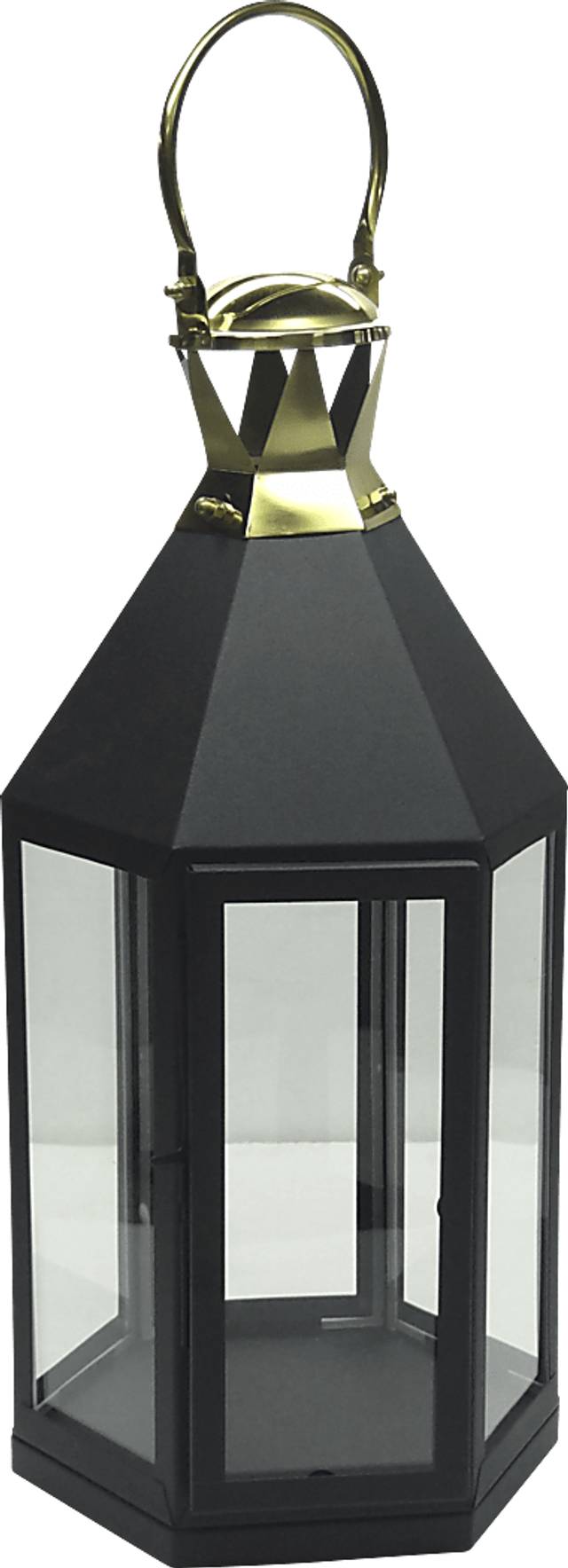 Holbeck Black Medium Indoor/Outdoor Lantern - Thumbnail - Image 1