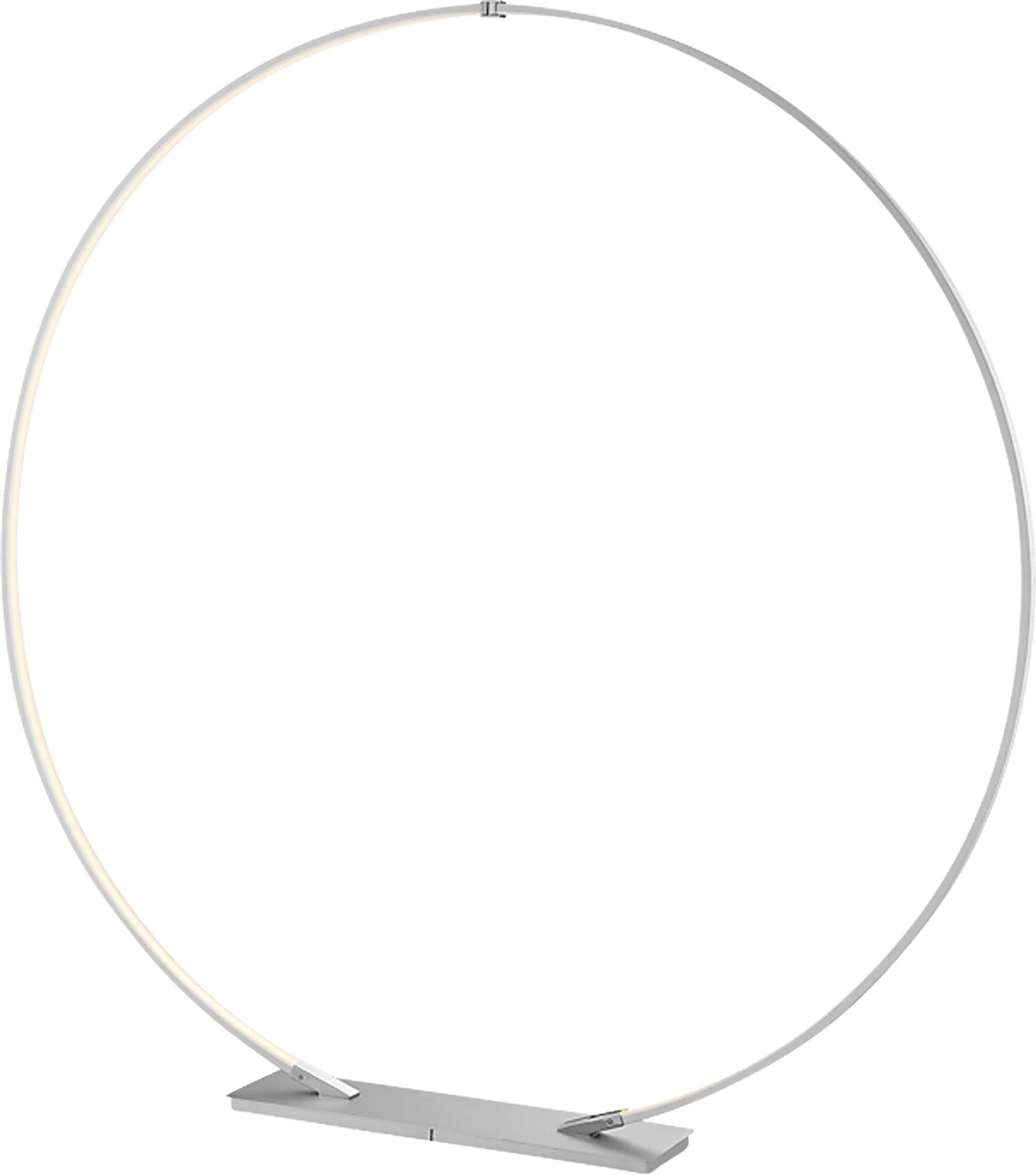 Holborn Vista Silver Floor Lamp - Image 1