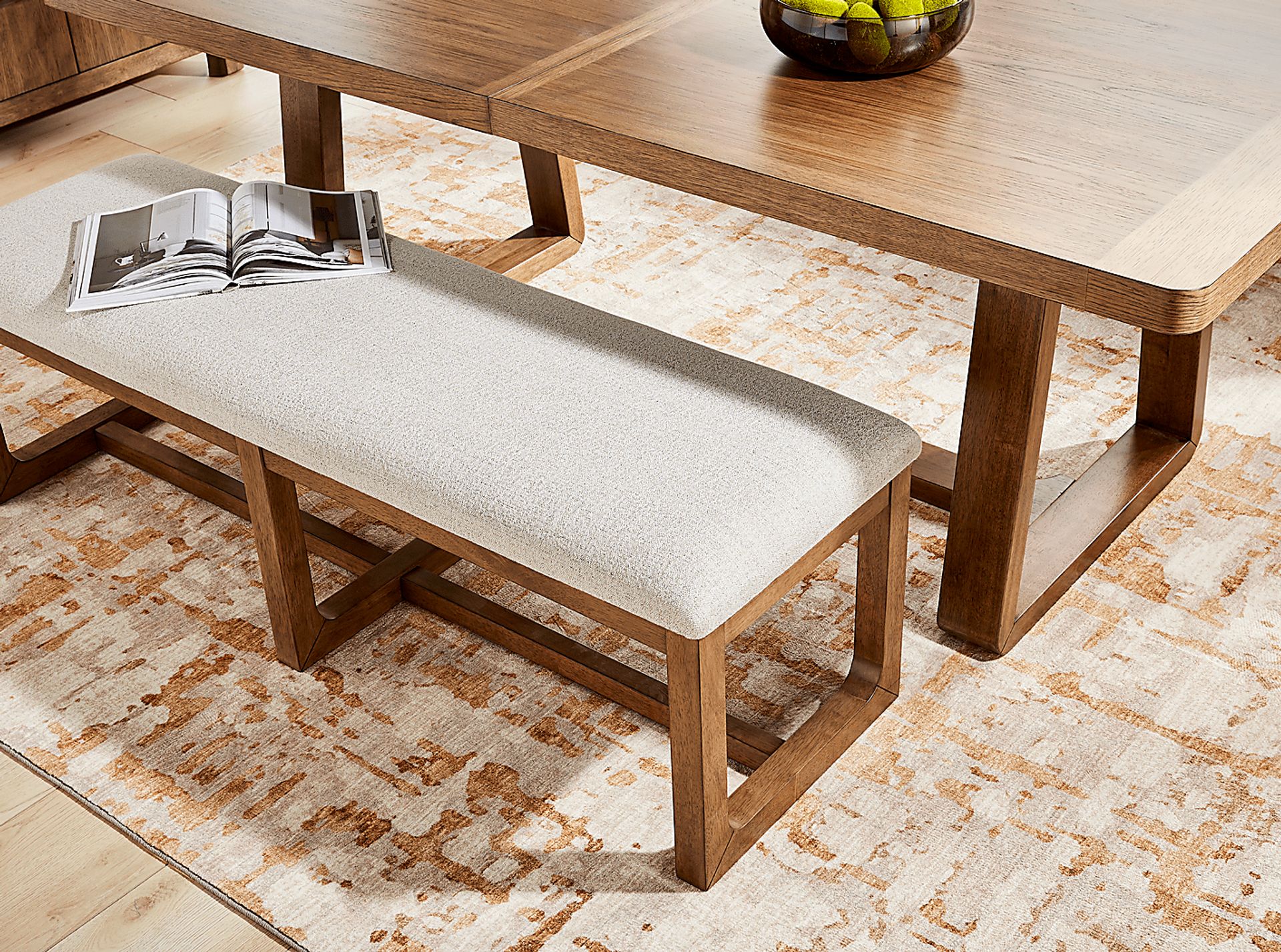 Holden Brown 6 Pc Dining Room with Bench - Image 10