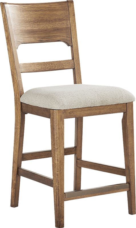 Holden Brown Panel Back Counter Height Stool