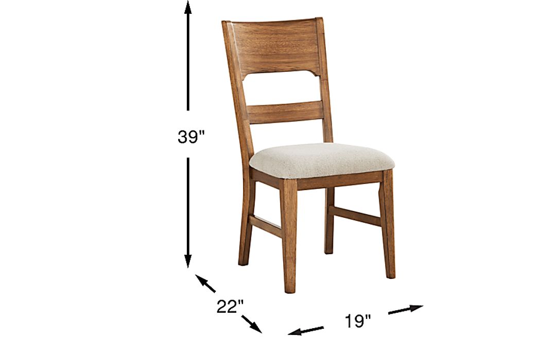 Holden Brown Panel Back Side Chair