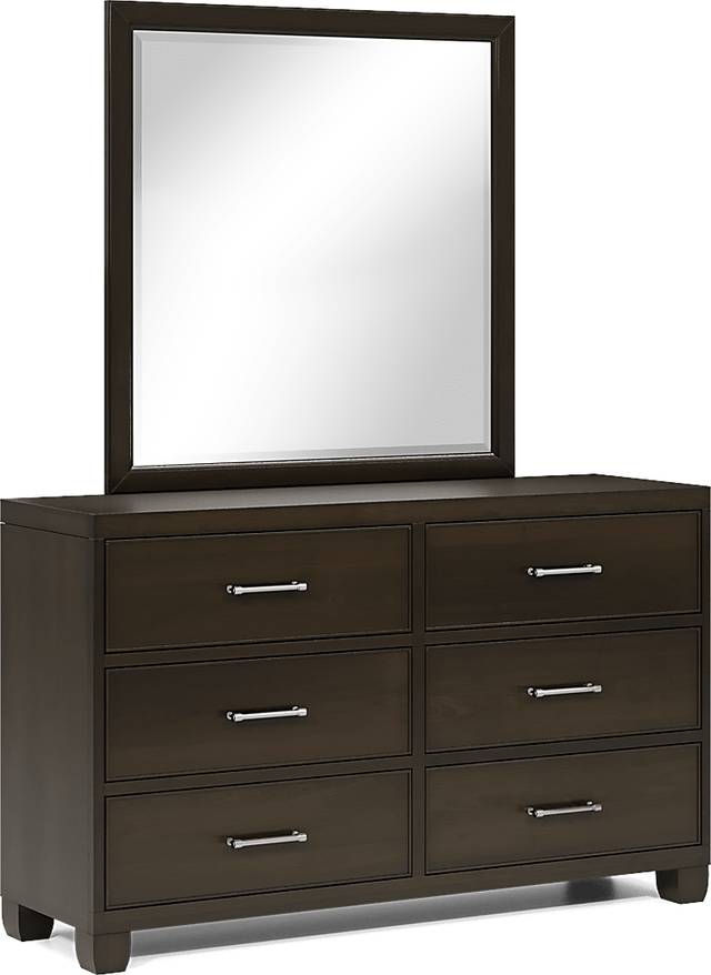 Holden's Ridge Charcoal Dresser & Mirror Set - Thumbnail - Image 2