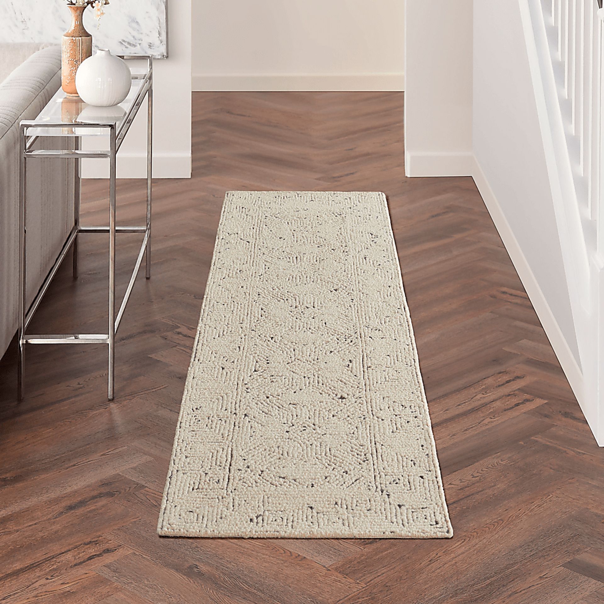 Holford Beige 2'3 x 7'6 Runner Rug - Image 2