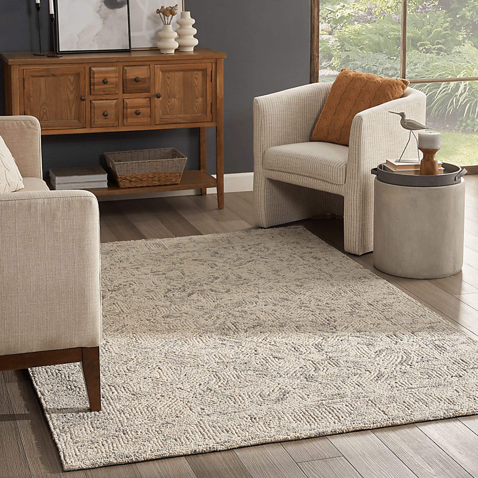 Holford Beige 4'5 x 7'3 Rug - Image 2