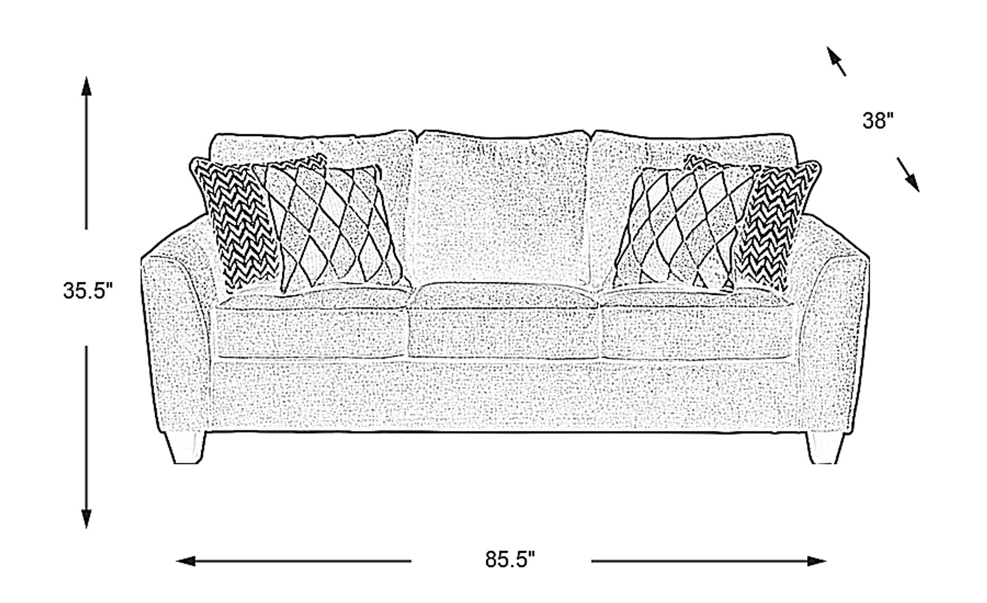 Dimension Image. Please refer to the Dimension Tab on this page for dimension details.