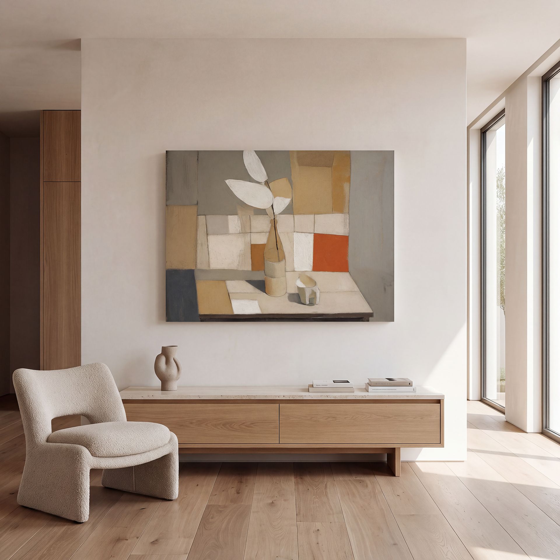 Holisoa I Beige Artwork - Image 3