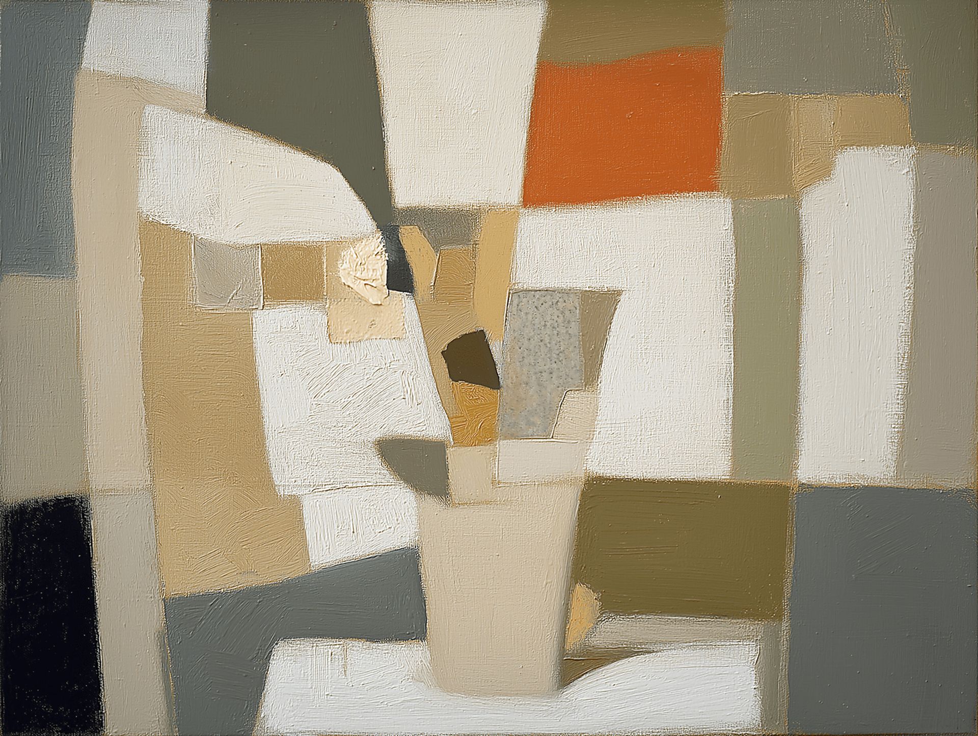 Holisoa II Beige Artwork - Image 1