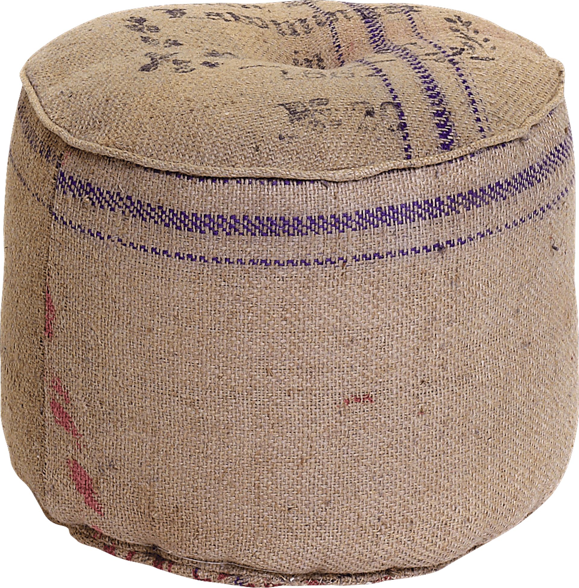 Holkham Tan Pouf - Image 1