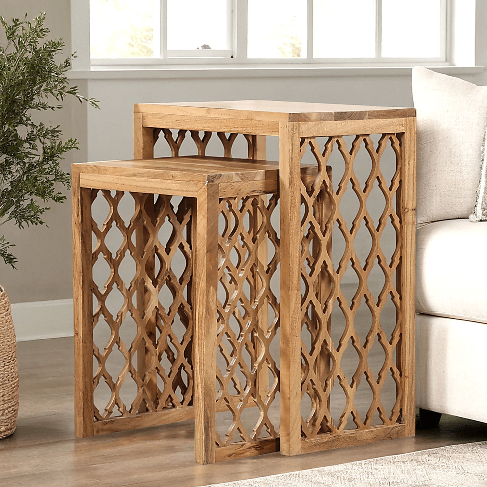 Holki Brown Accent Table, Set of 2 - Image 2