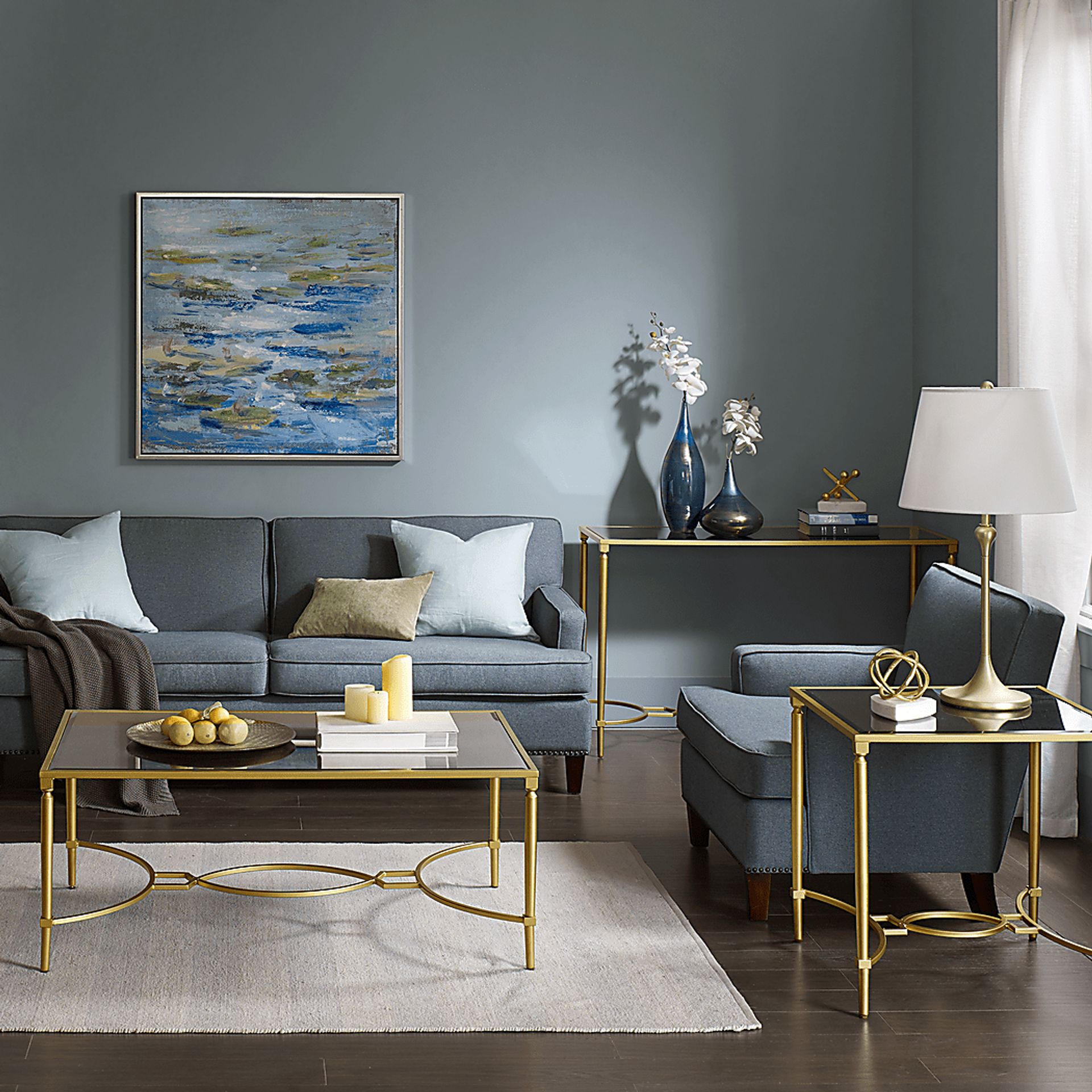 Holleyberry Gold Cocktail Table - Image 4