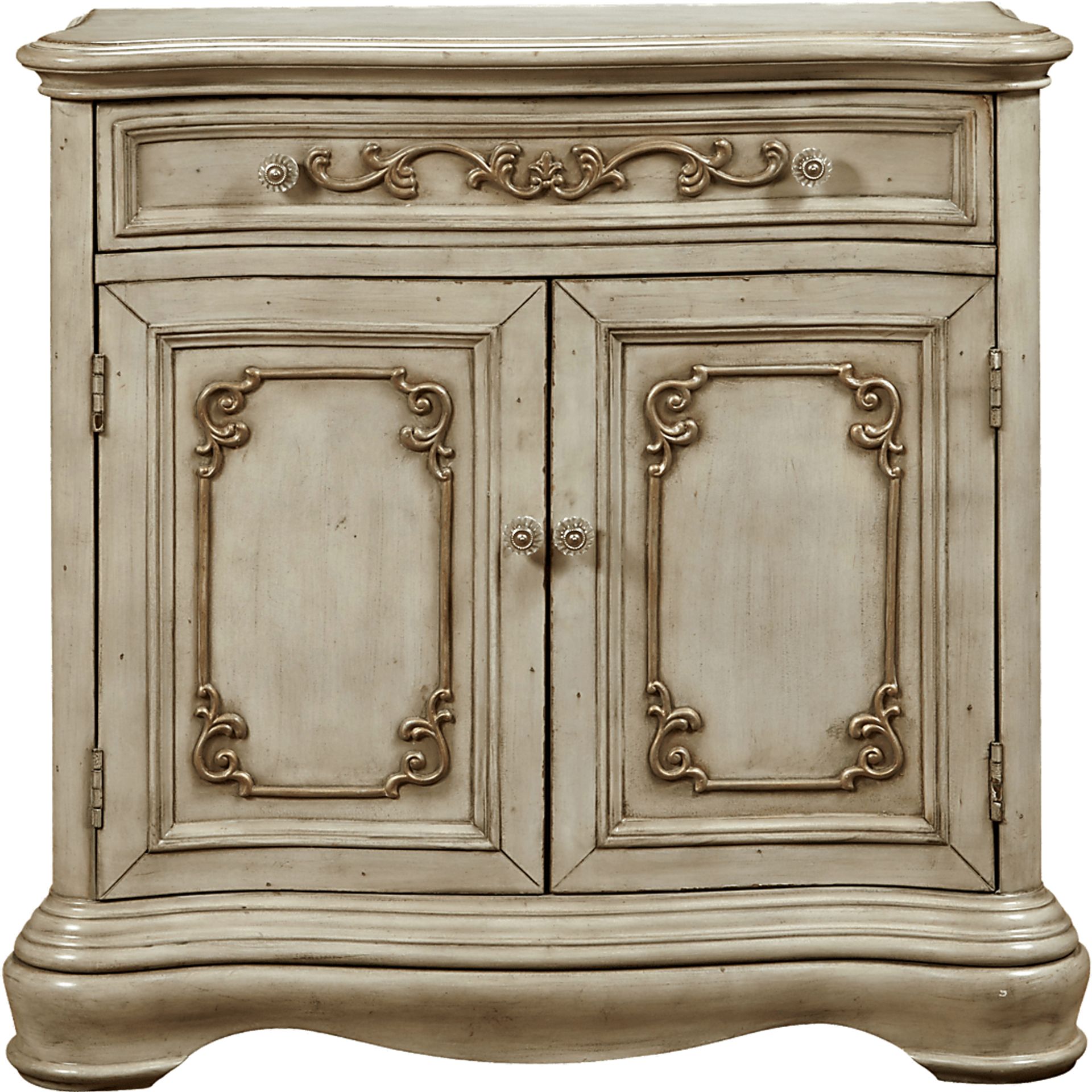 Hollis Hall White Accent Cabinet - Image 1