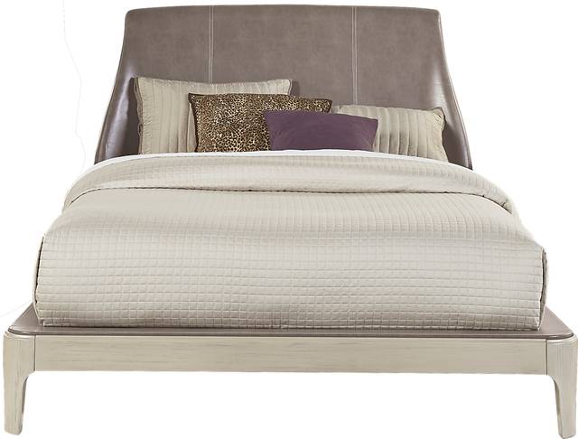 Holliston Gray 3 Pc Queen Upholstered Bed - Thumbnail - Image 1
