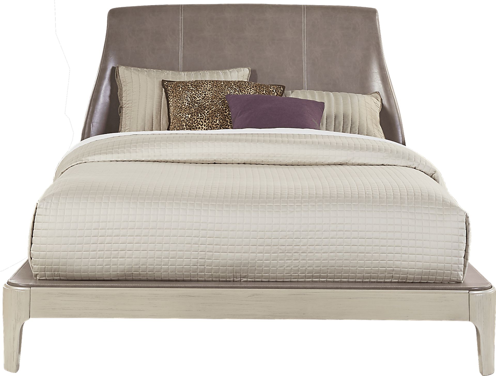 Holliston Gray 3 Pc Queen Upholstered Bed - Image 1
