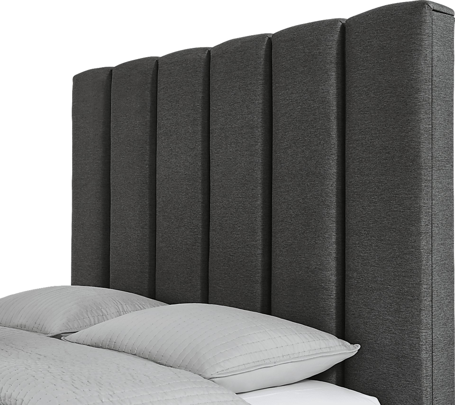Holloway Dark Gray 3 Pc Queen Platform Bed - Image 2