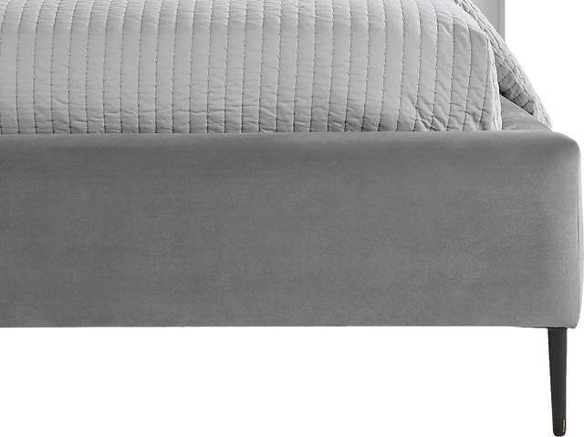Holloway Light Gray 3 Pc King Platform Bed - Thumbnail - Image 3