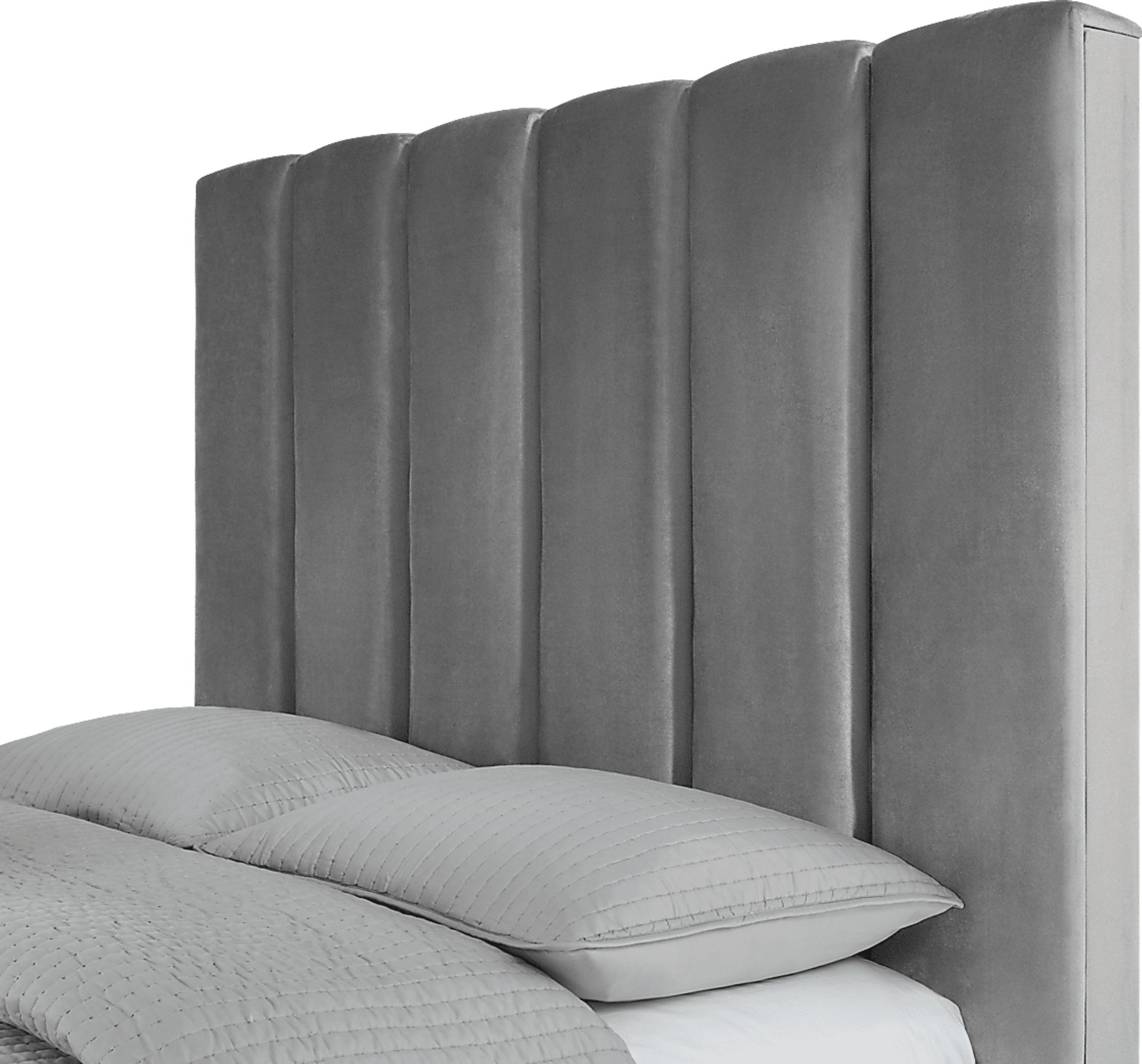 Holloway Light Gray 3 Pc Queen Platform Bed - Image 2