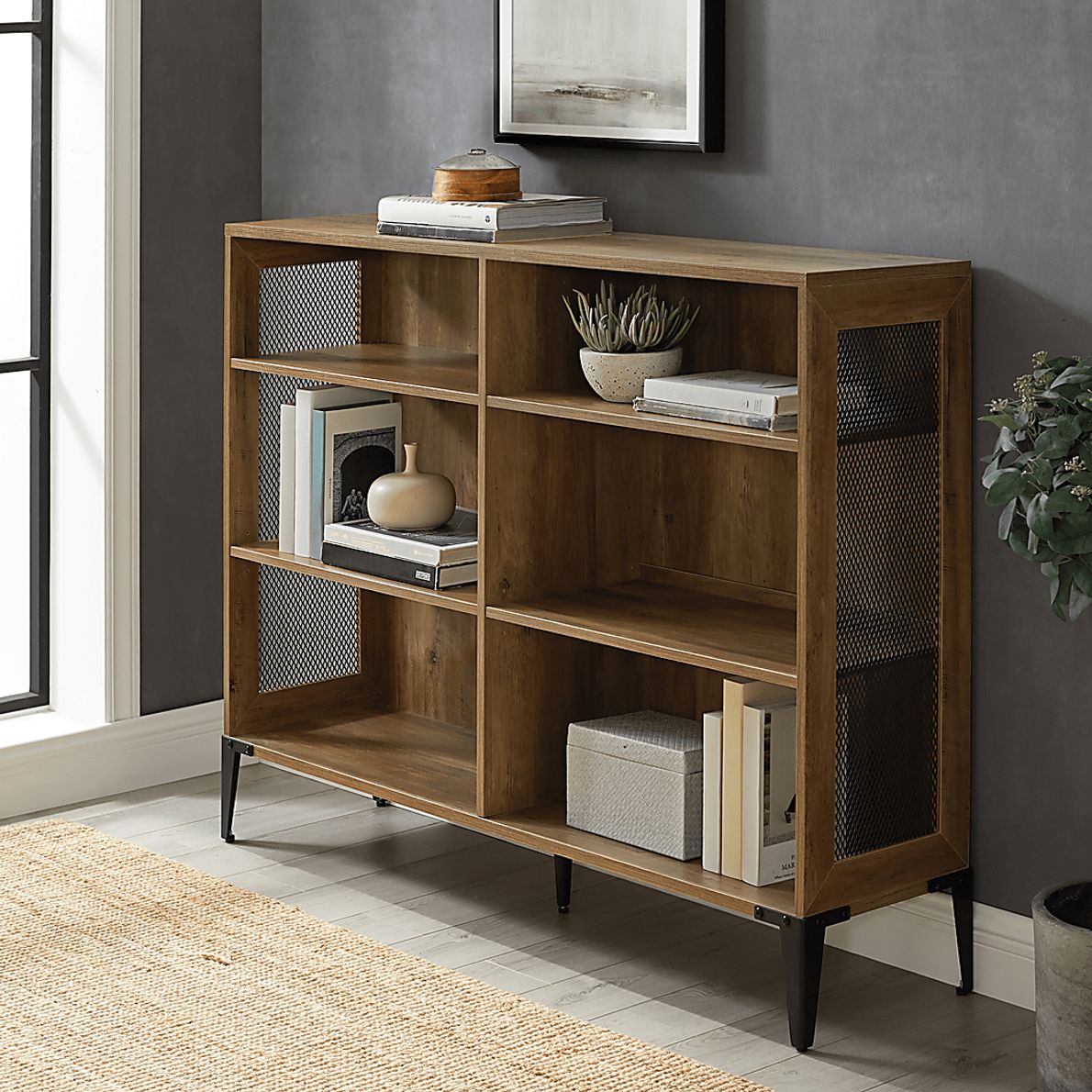Holly Park Brown Bookshelf