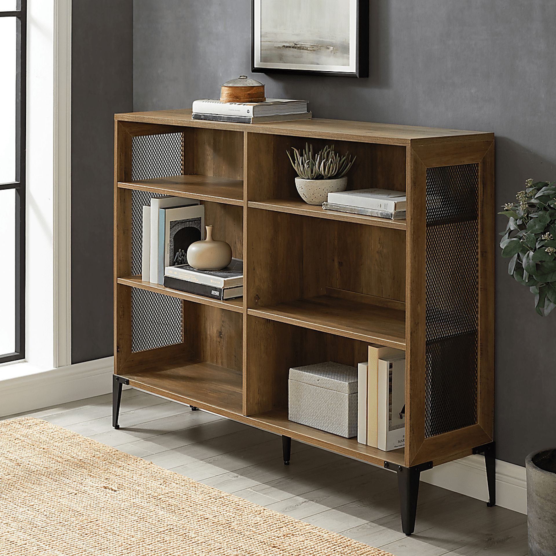 Holly Park Brown Bookshelf - Image 4