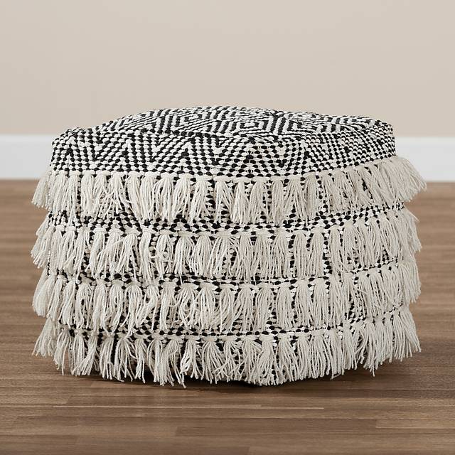 Holly Vista Beige Pouf - Thumbnail - Image 4