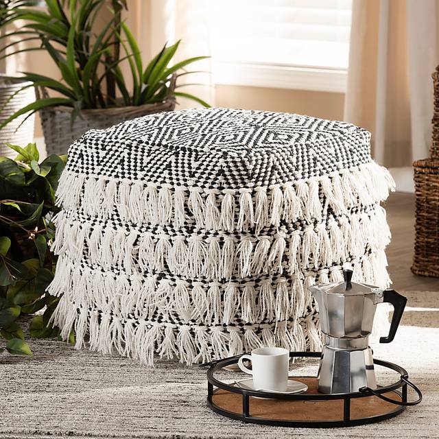 Holly Vista Beige Pouf - Thumbnail - Image 5