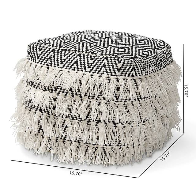 Holly Vista Beige Pouf - Thumbnail - Image 6