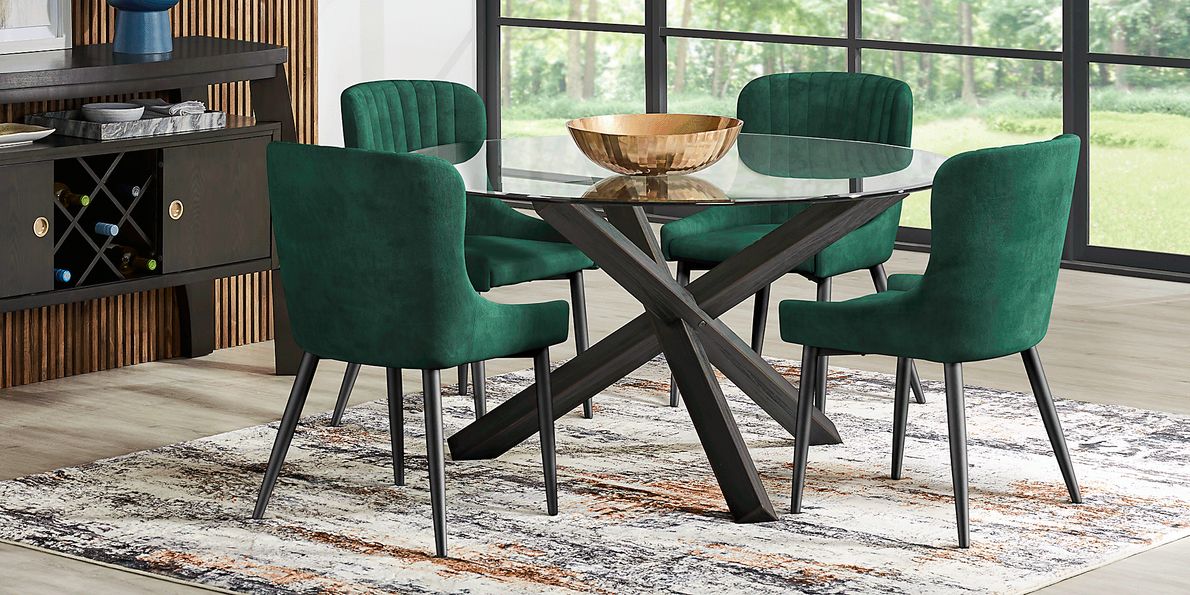 Emerald green dining online room chairs