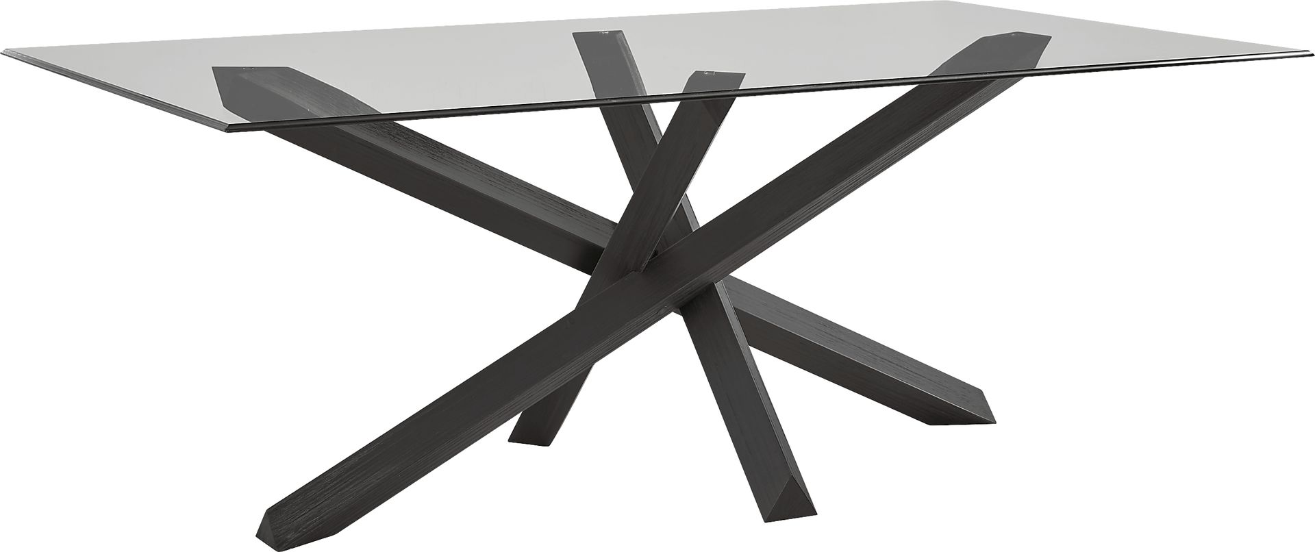 Hollybrooke Black 7 Pc Dining Room with Gray Chairs - Image 2