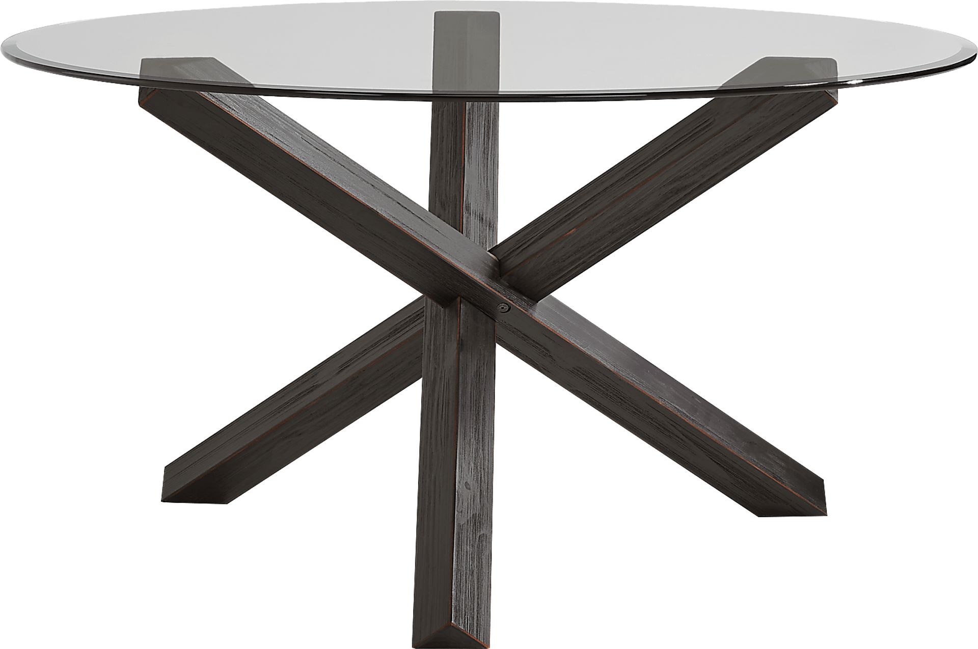 Hollybrooke Black 7 Pc Round Dining Room with Ink Chairs - Image 2