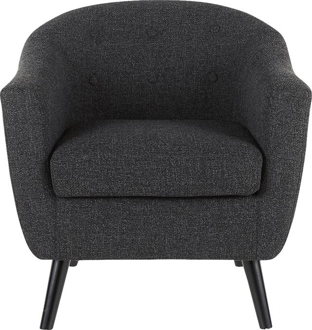 Hollylock Black Accent Chair - Thumbnail - Image 2