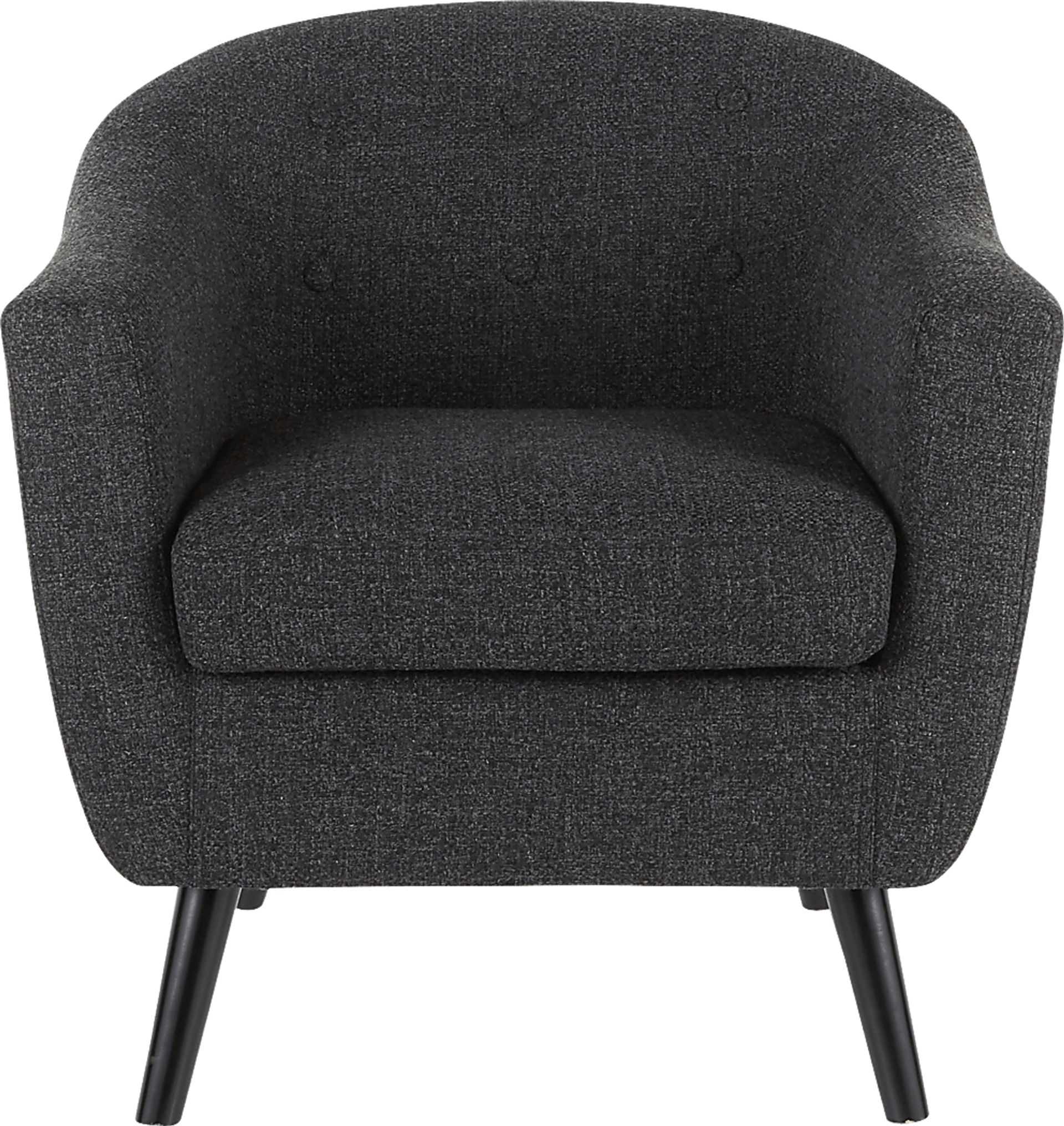 Hollylock Black Accent Chair - Image 2
