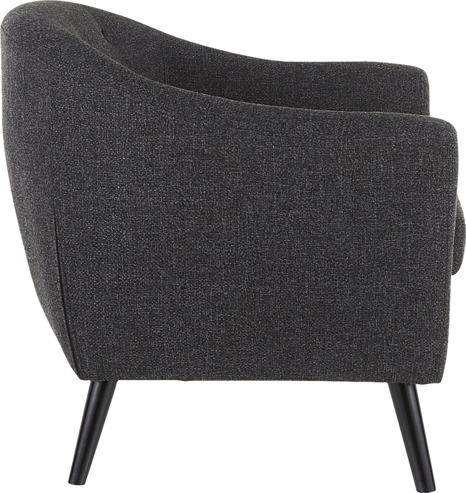 Hollylock Black Accent Chair - Image 3