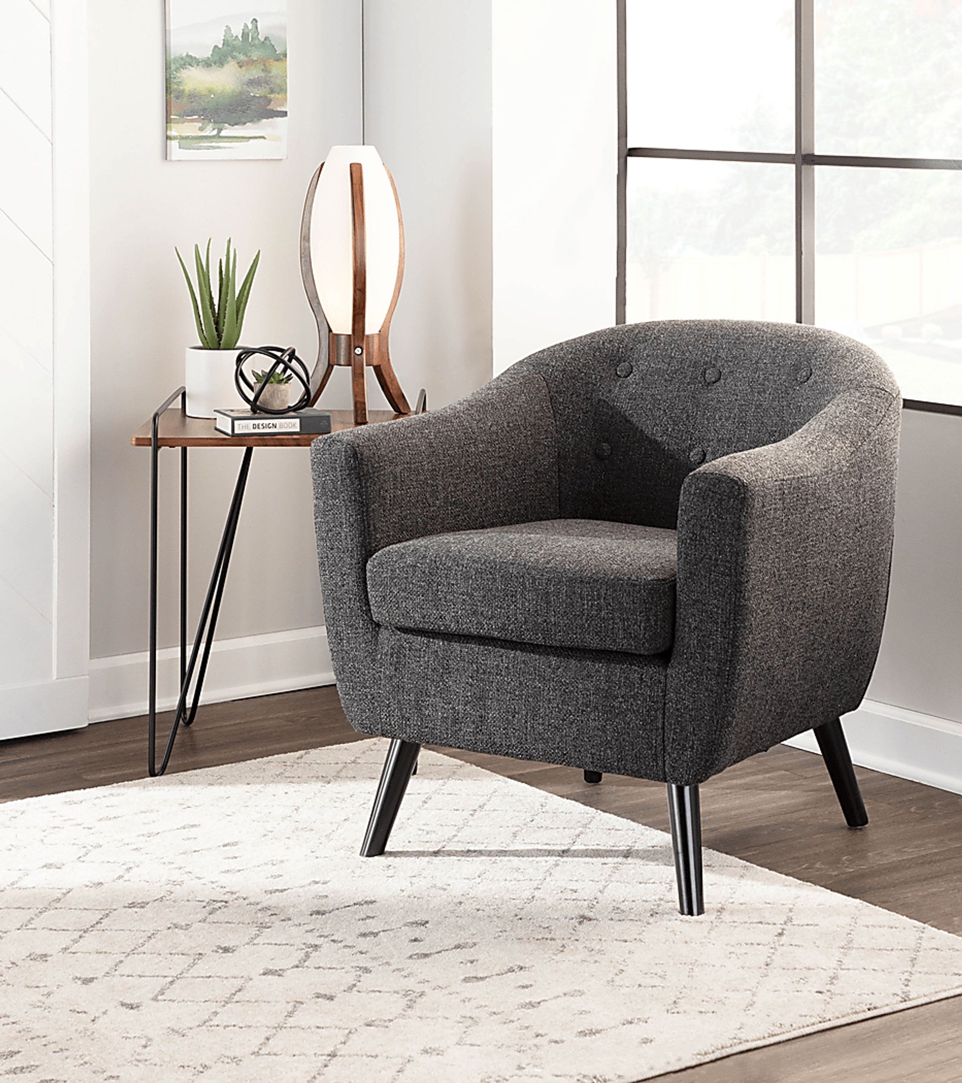 Hollylock Black Accent Chair - Image 8