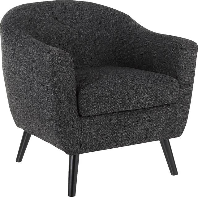 Hollylock Black Accent Chair - Thumbnail - Image 1