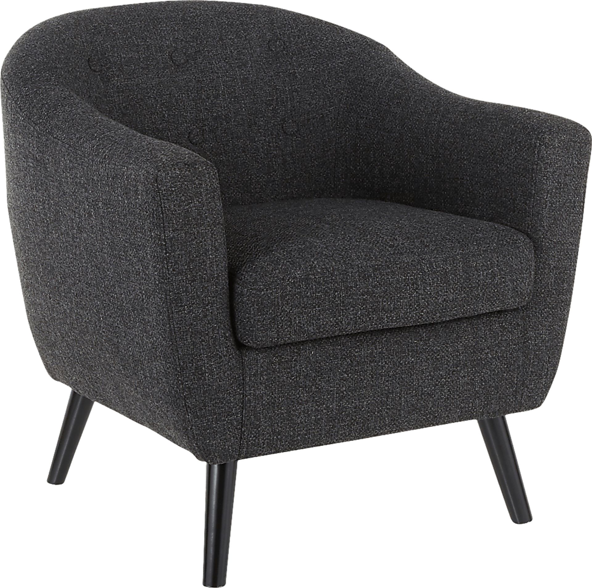 Hollylock Black Accent Chair - Image 1