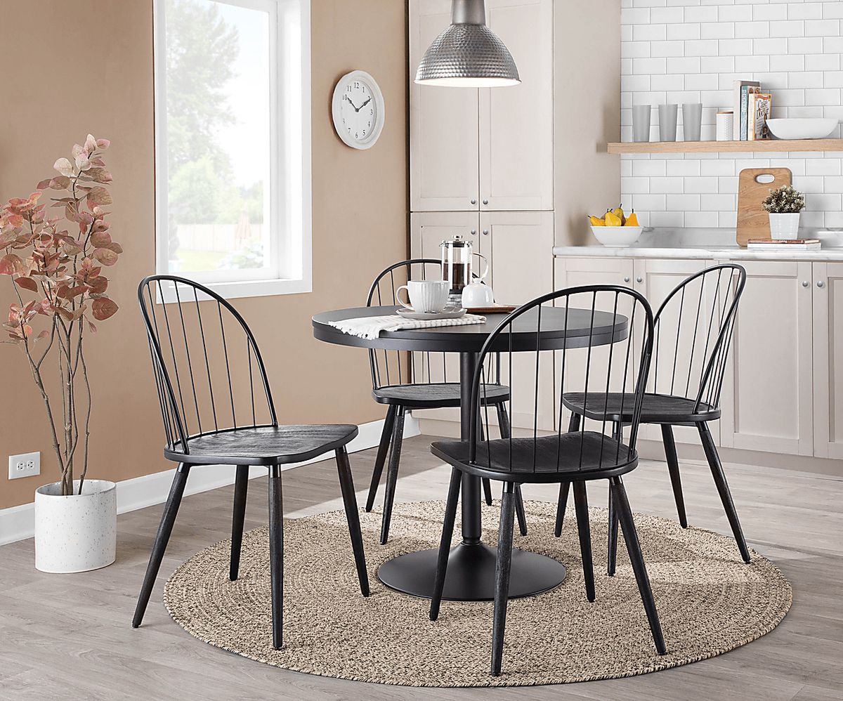 Clorazi - Dining Room Side Chair (Set of 2) - Black / Brown