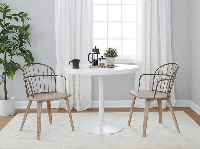 Hollyridge Natural Arm Chair, Set of 2 - Thumbnail - Image 3