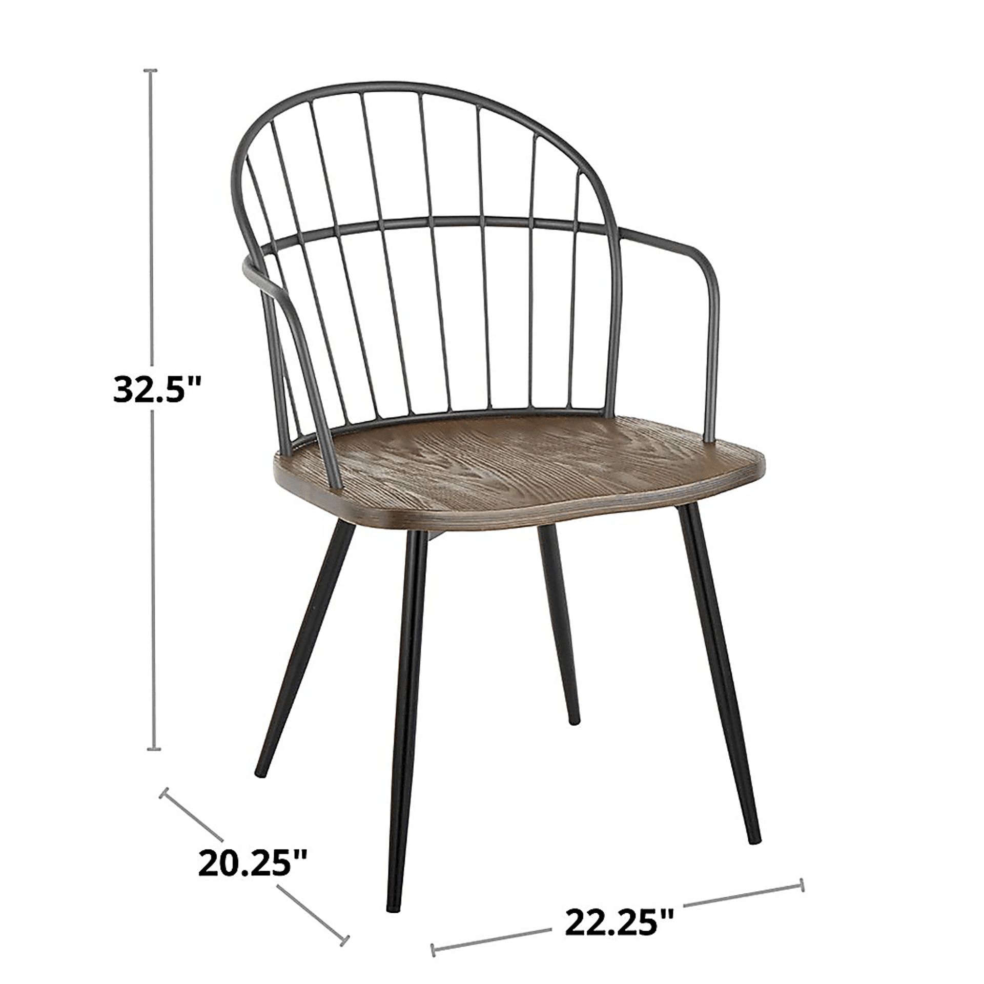 Hollyridge Walnut Arm Chair, Set of 2 - Image 9