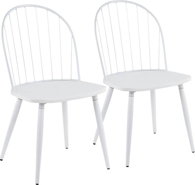 Hollyridge White Side Chair, Set of 2 - Thumbnail - Image 1