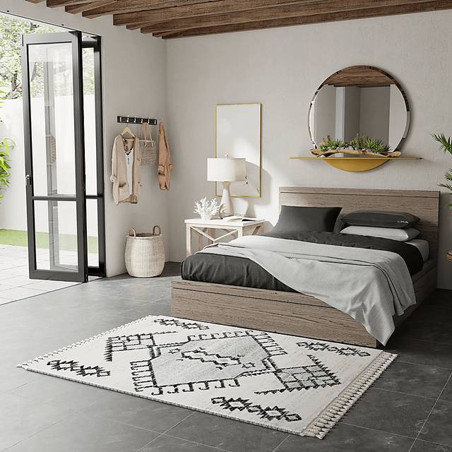 Holmas White/Black 8'3 x 10' Rug - Thumbnail - Image 6