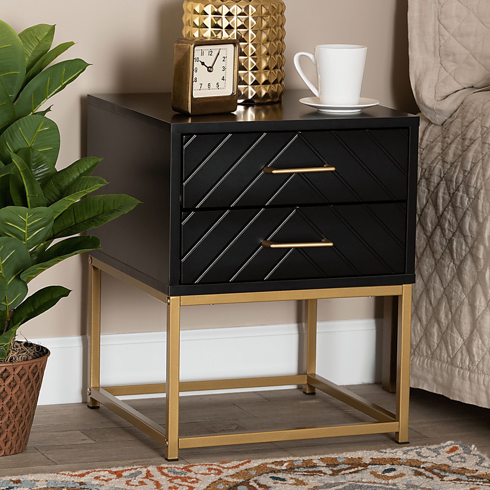 Holmgren Black Nightstand - Image 3