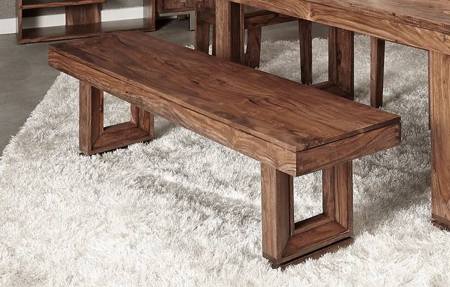 Holwyn Brown Dining Bench - Thumbnail - Image 8
