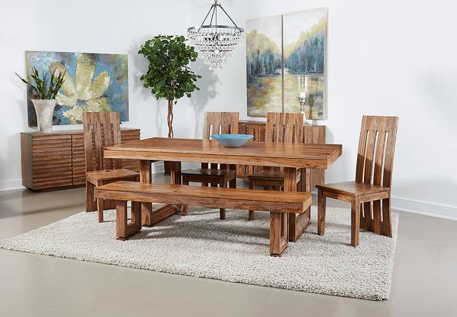 Holwyn Brown Dining Table - Thumbnail - Image 2