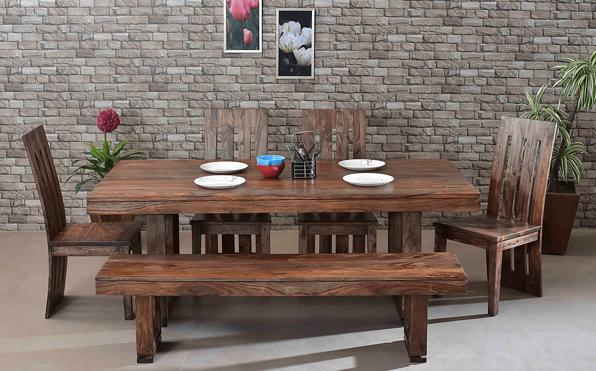 Holwyn Brown Dining Table - Image 5