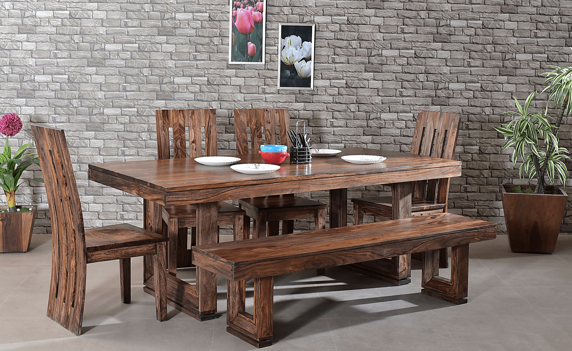 Holwyn Brown Dining Table - Image 6