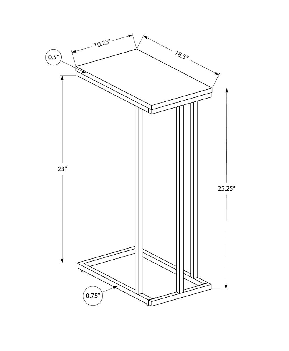 Homeacres Black End Table Rooms To Go