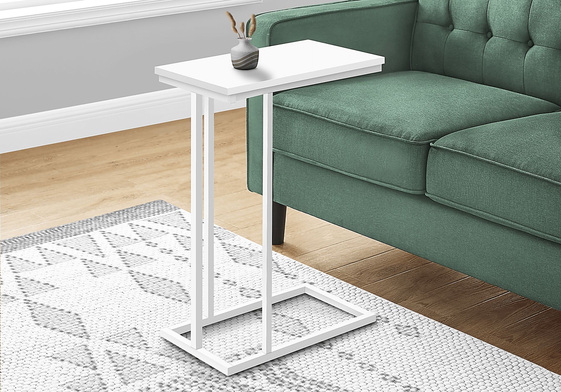 Homeacres White End Table - Image 2